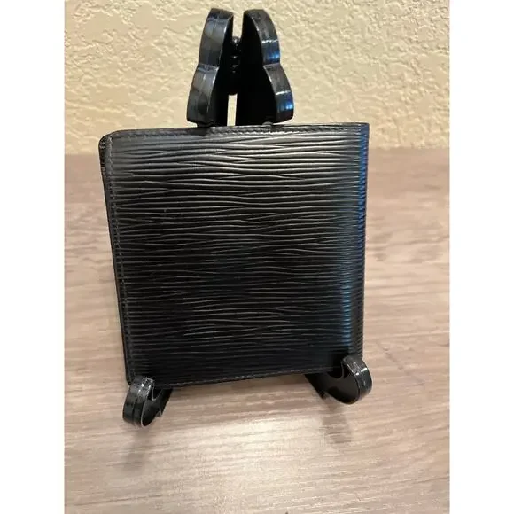 Louis Vuitton Black Epi Leather Bifold Wallet